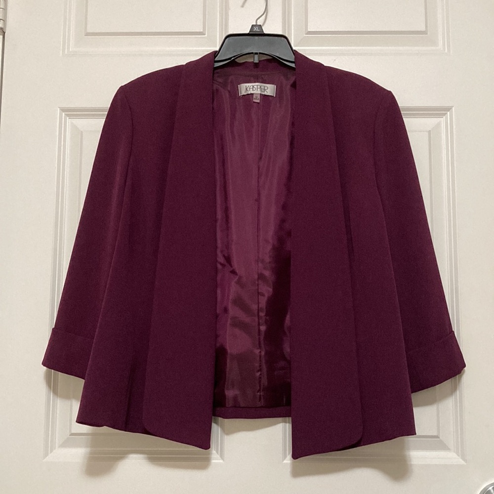 Kasper open front blazer
